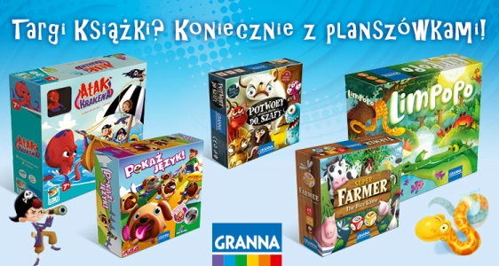 Targi Książki? Koniecznie z planszówkami Granna!
