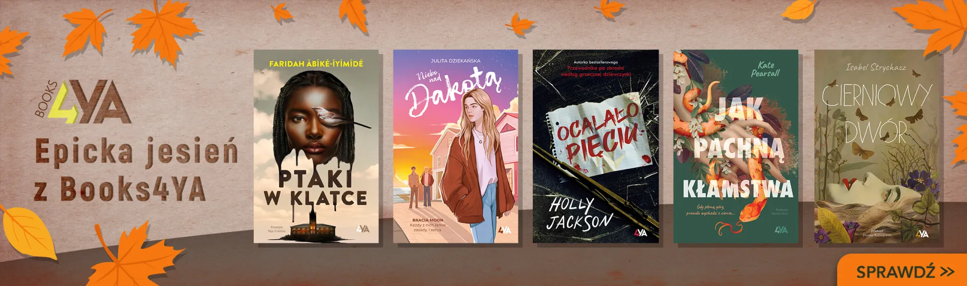 Epicka jesień z Book4Ya. 40% rabatu na całą ofertę!